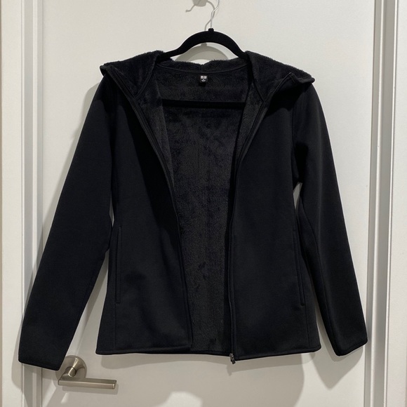 Uniqlo Jackets & Blazers - ✨Sold✨ Uniqlo Black Fleece Lined Jacket